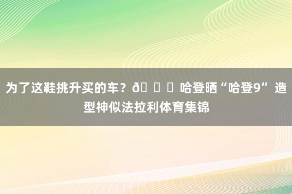 为了这鞋挑升买的车？😎哈登晒“哈登9” 造型神似法拉利体育集锦
