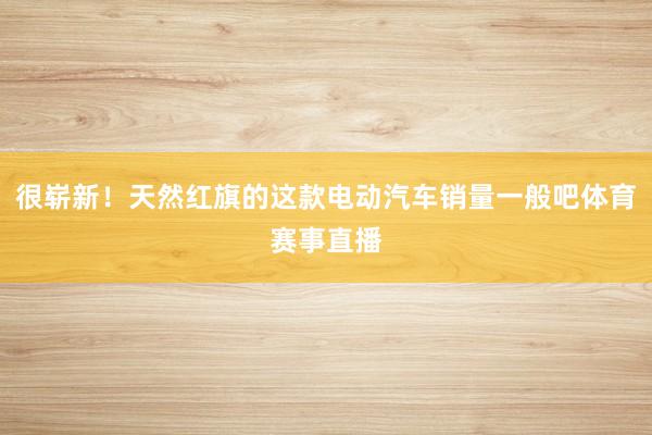 很崭新！天然红旗的这款电动汽车销量一般吧体育赛事直播